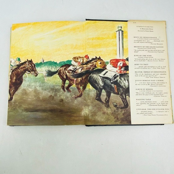 Vintage‎ Black Gold Marguerite Henry 1957 A First Edition Hardcover Dust Jacket - Picture 7 of 8